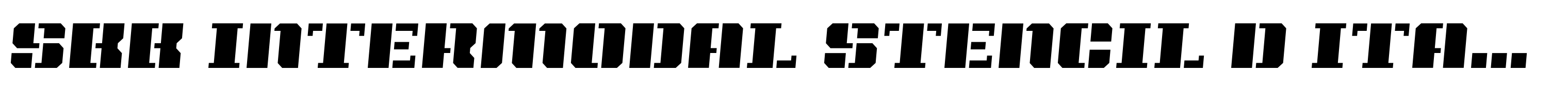 SbB Intermodal Stencil D Italic 5